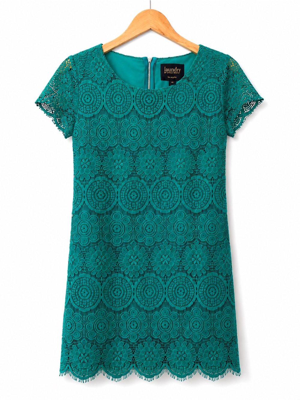 Laundry by Shelli Segal Dusty Green NWT Dress Size 12 Elegant Dress